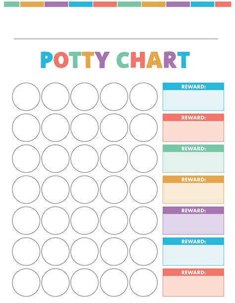 Potty Sticker Chart Template