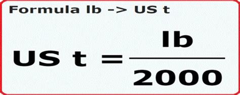 Pounds to Tons Conversion Calculations