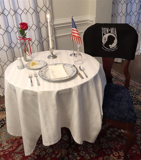 POW/MIA Table Setting