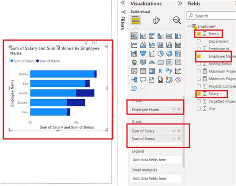 Power BI chart formatting options