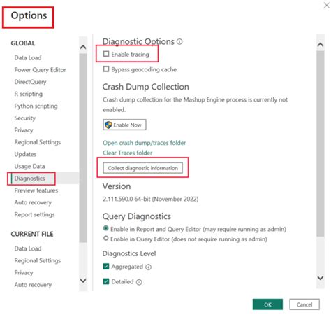 Power BI Debug Logging