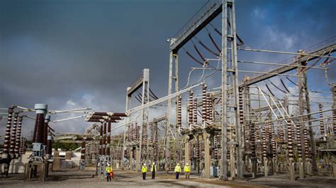 Power grid substations ensure reliable electricity supply