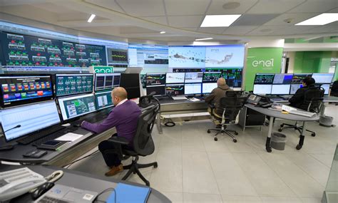 Control room in a power plant