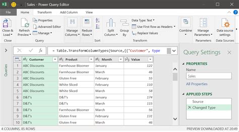 Power Query in Excel