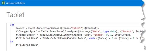 Power Query Advanced Features