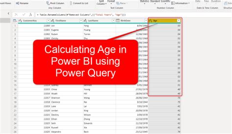 Power Query age calculations