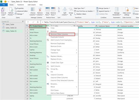 Power Query for Color Drop Down List in Excel