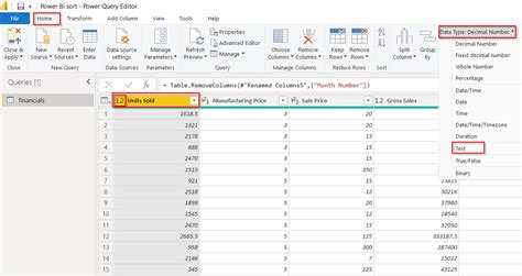 Power Query Conversion Example