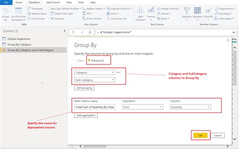 Power Query Editor Group Data by Week