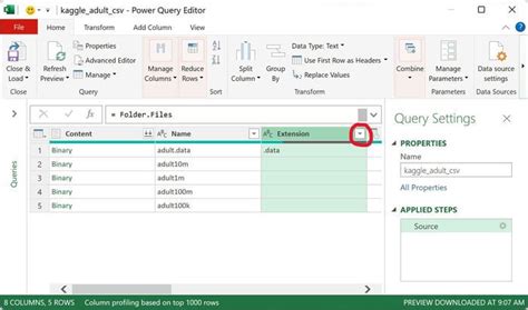 Power Query Extension