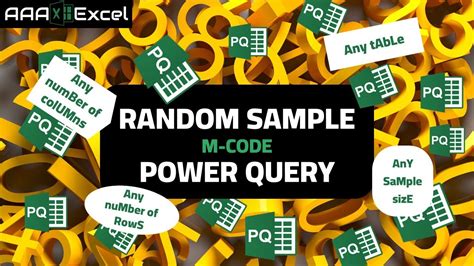 Power Query random row selection in Excel