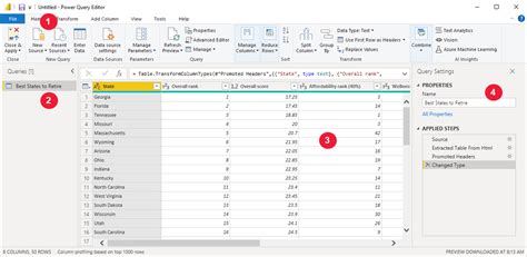 Power Query for creating tabs