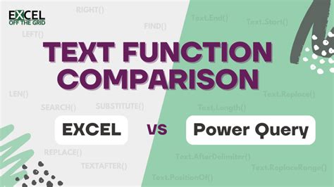 Using Power Query to compare text cells in Excel