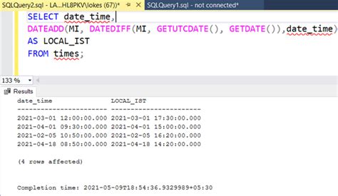 Power Query Time Zone Conversion