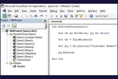 Power Query VBA Macro