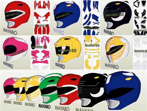 Black Power Ranger Helmet Template