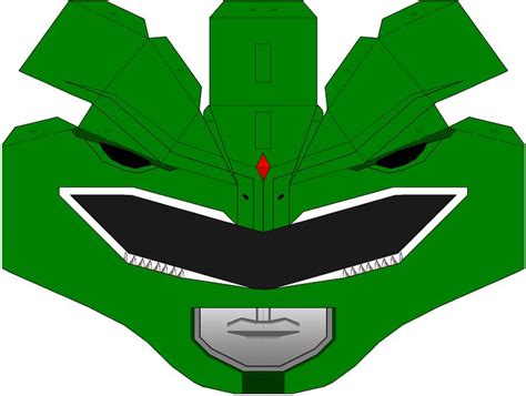 Green Power Ranger Helmet Template