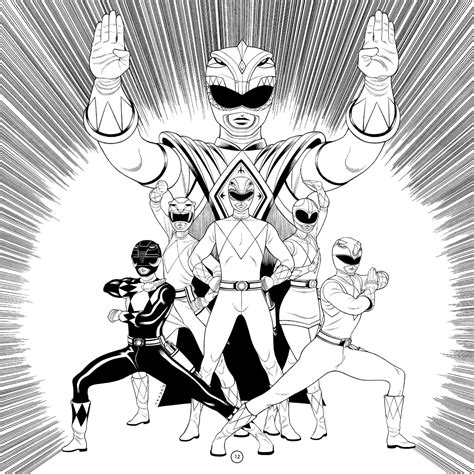 Power Rangers coloring book pages