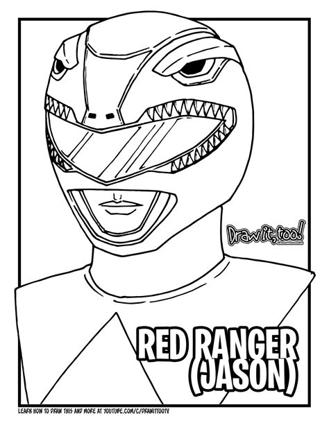 Power Rangers Jason coloring page