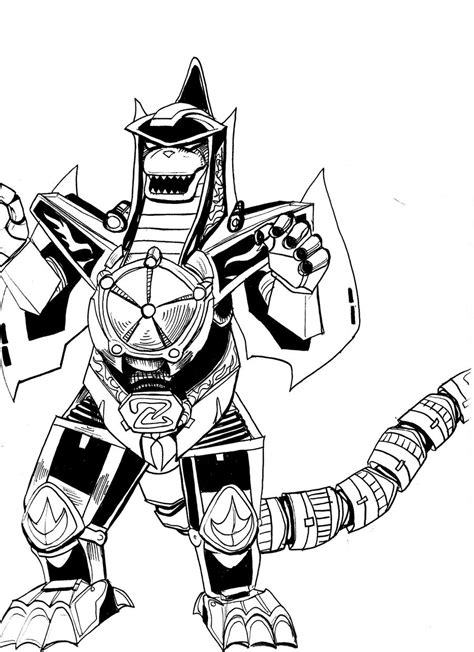 Power Rangers Dragonzord coloring page