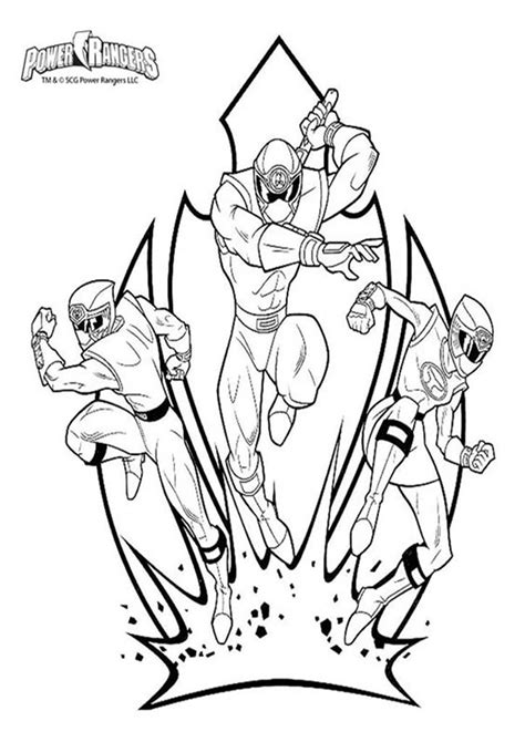 Power Rangers pictures to color