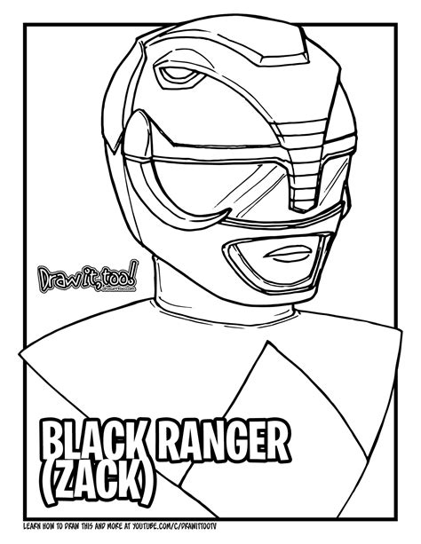 Power Rangers Zack coloring page