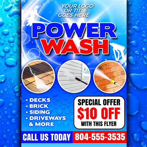 Power washing flyer design