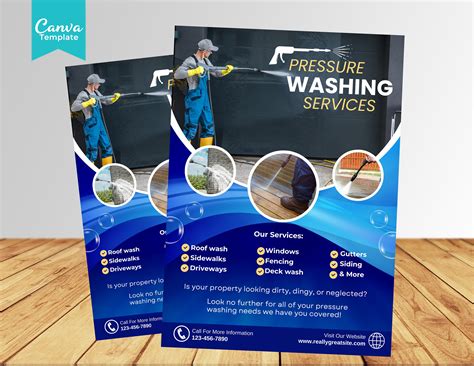 Power Washing Flyer Template 6