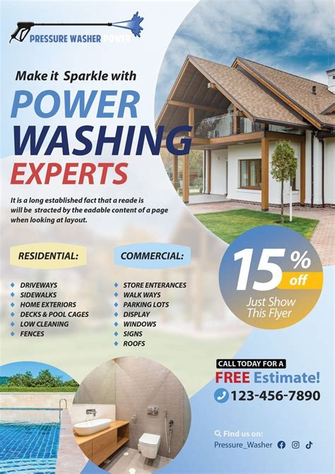 Power Washing Flyer Template 8