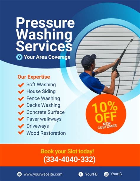 Power washing specials flyer