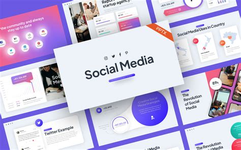 PowerPoint Infographic Templates for Social Media