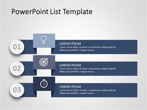 PowerPoint list templates