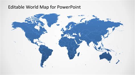 PowerPoint Map Template Free Example