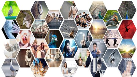 Example of a PowerPoint photo collage template