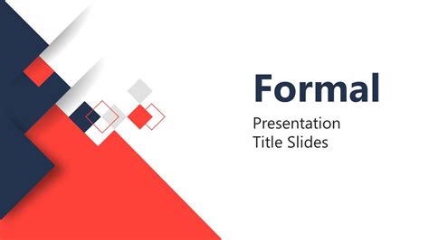 PowerPoint Template for Formal Presentation