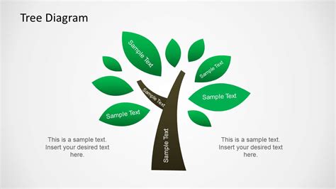 PowerPoint Tree Diagram Template Layout