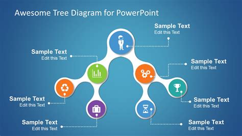 PowerPoint Tree Diagram Template Structure