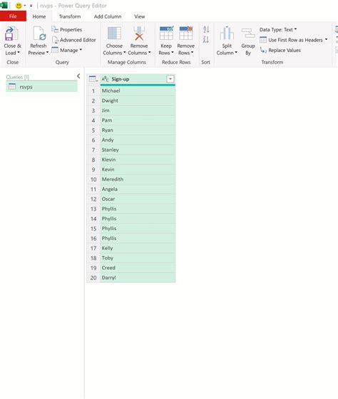 Using Power Query to Sort Data in Excel