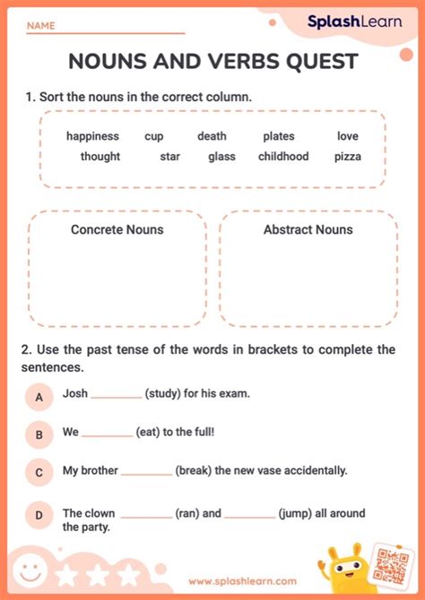 Practice Nouns and Verbs