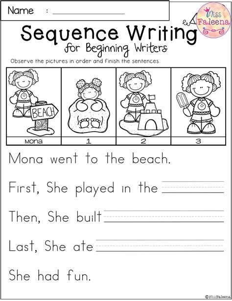 Practice Sequencing Free Printables