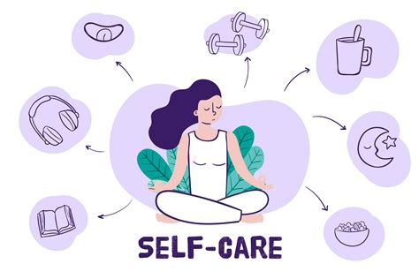 A person practicing self-care