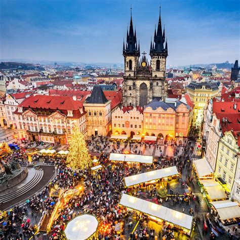 Prague Christmas Market Holiday Atmosphere