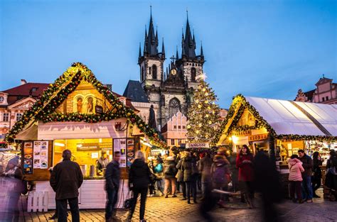 Prague Christmas Market stalls