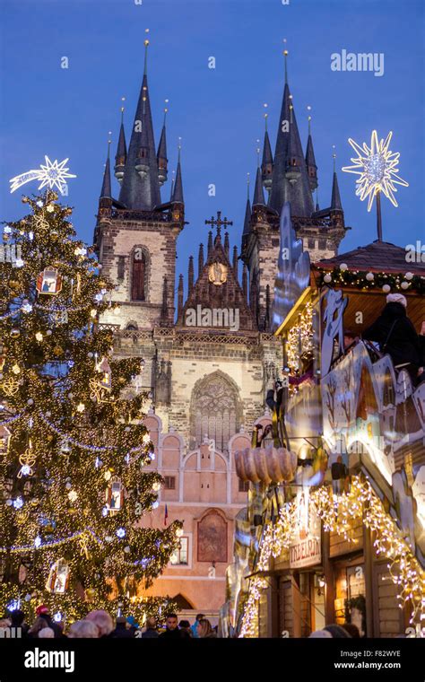 Prague Christmas Market tree