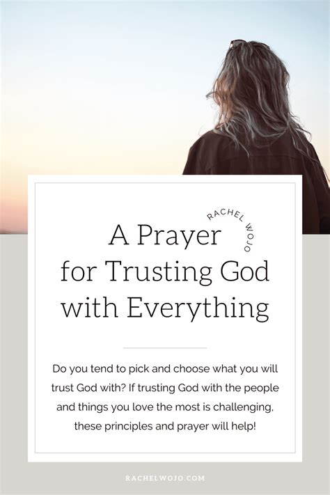 Prayer and Trust