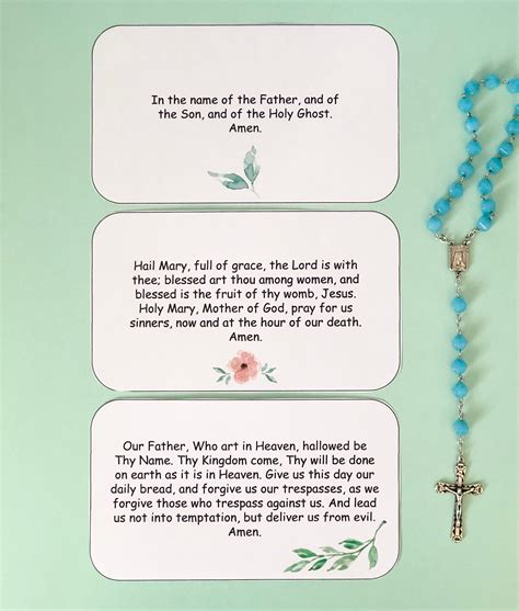 Prayer Card Examples