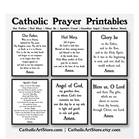 Prayer Card Ideas for Catholics