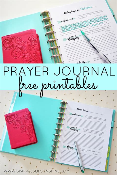 Prayer journal template