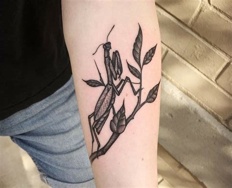 Praying Mantis Tattoo Placement