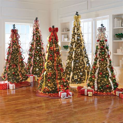 Pre-Decorated Christmas Tree with Ornaments